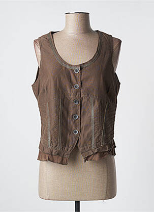 Vestă fără mâneci verde SALT & PEPPER femeie