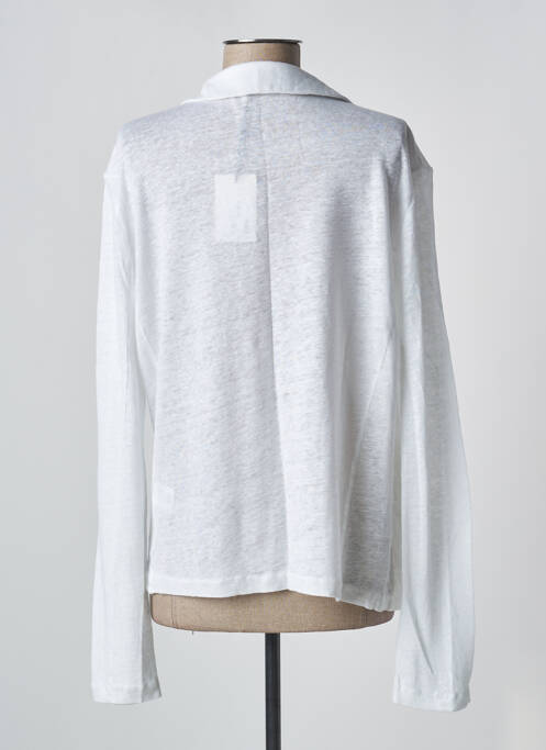 Vestă cu mâneci lungi alb HOD femeie