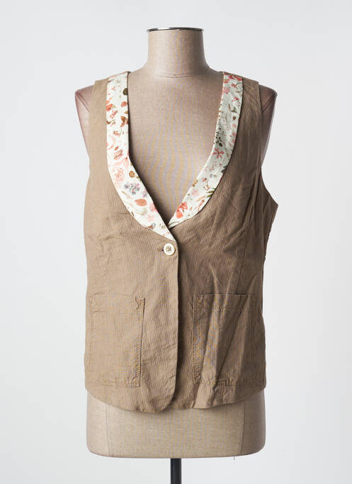 Vestă fără mâneci maro ONE STEP femeie