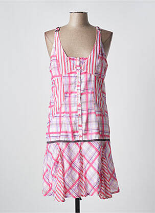 Rochie midi roz LOLA ESPELETA femeie