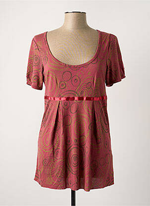 Tunică mâneci scurte roz WOMN femeie