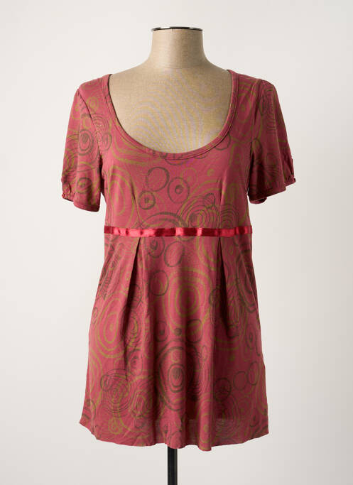 Tunică mâneci scurte roz WOMN femeie