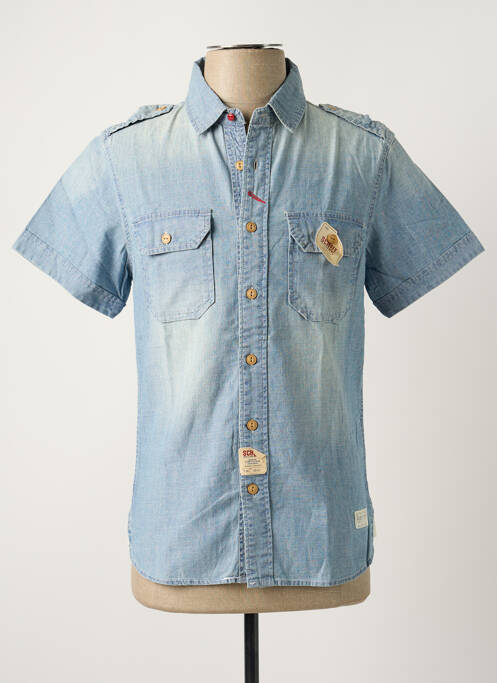 Cămașă cu mâneci scurte albastru SCHOTT bărbat