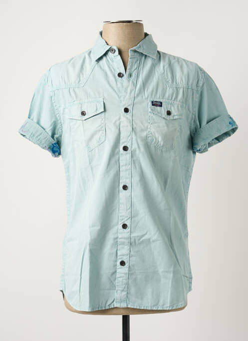 Cămașă cu mâneci scurte albastru PETROL INDUSTRIES bărbat