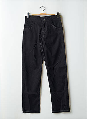 Pantalon drept țesătură poplin mărime normală negru KANA BEACH femeie