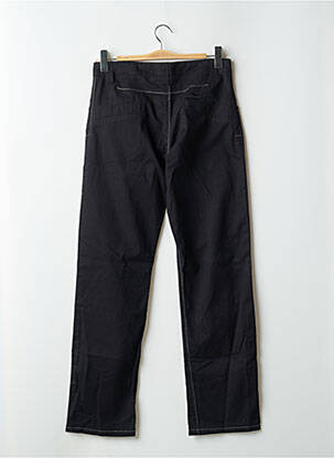 Pantalon drept țesătură poplin mărime normală negru KANA BEACH femeie