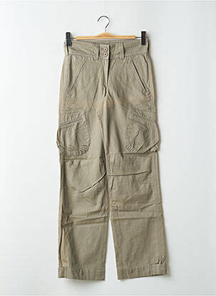 Pantalon cargo talie înaltă talie înaltă verde LADY SOUL femeie