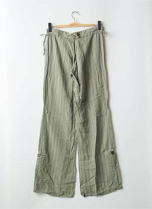 Pantalon evazat talie joasă talie joasă verde LOIS femeie