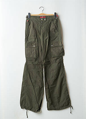 Pantalon cargo croială dreaptă talie joasă verde MISS SIXTY femeie