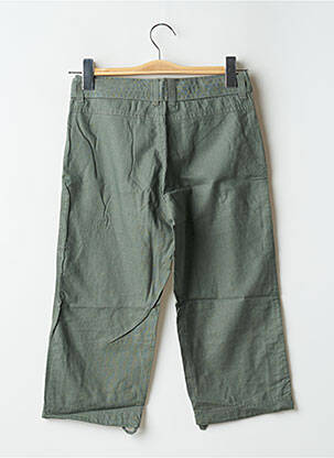 Pantalon trei sferturi croială dreaptă verde ONLY femeie