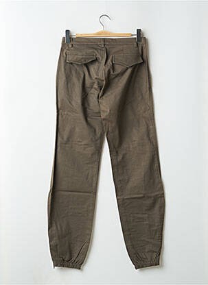 Pantalon 7/8 țesătură poplin mărime normală verde PHARD femeie