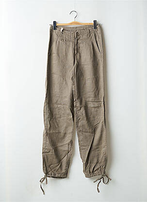 Pantalon drept țesătură crep mărime normală maro RWD femeie