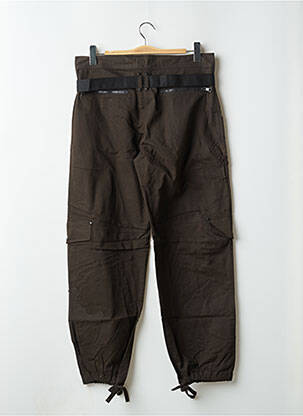Pantalon cargo țesătură poplin mărime normală verde TORN femeie