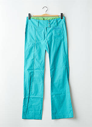 Pantalon drept țesătură poplin talie joasă albastru BE YOU K femeie