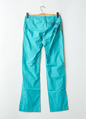Pantalon drept țesătură poplin talie joasă albastru BE YOU K femeie