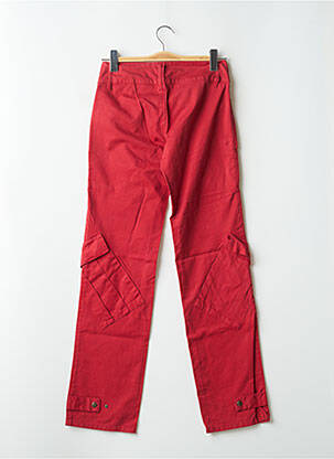Pantalon cargo croială dreaptă talie joasă roșu BE YOU K femeie