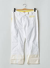Pantalon 7/8 țesătură poplin mărime normală alb BE YOU K femme