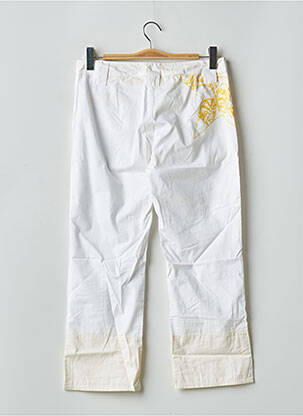 Pantalon 7/8 țesătură poplin mărime normală alb BE YOU K femeie