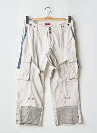 Pantalon trei sferturi talie joasă talie joasă bej BE YOU K femeie