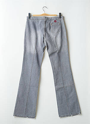 Blugi bootcut închidere cu fermoar sub clapetă cu scai talie joasă gri CIMARRON femeie