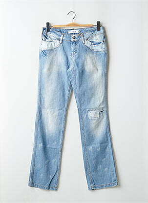 Blugi cu croială slim albastru SCHOOL RAG femeie