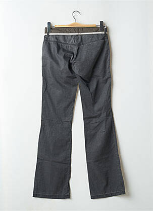 Pantalon drept țesătură poplin talie joasă gri SCHOOL RAG femeie