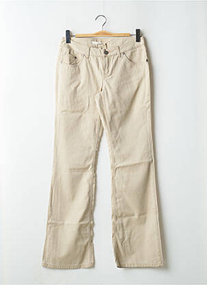 Blugi bootcut buzunare talie joasă bej SCHOOL RAG femeie