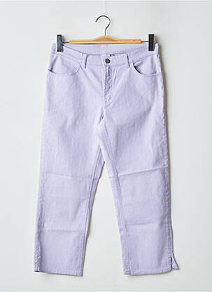 Pantalon trei sferturi elasticitate talie joasă violet SCHOOL RAG femeie
