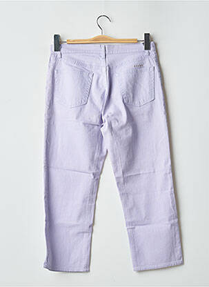 Pantalon trei sferturi elasticitate talie joasă violet SCHOOL RAG femeie