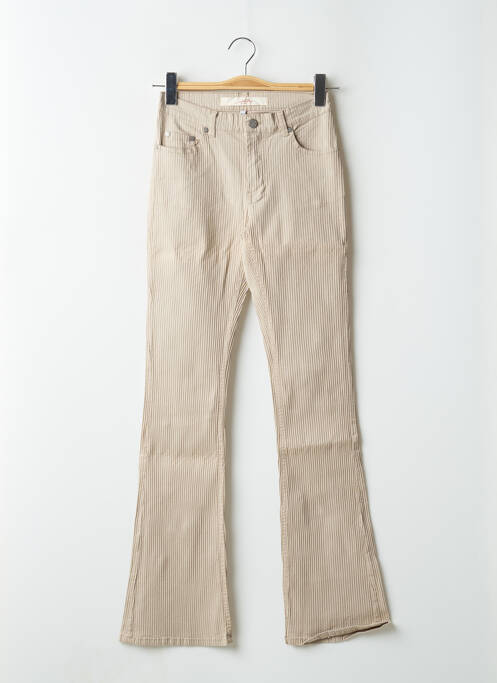 Pantalon evazat bej SCHOOL RAG femeie