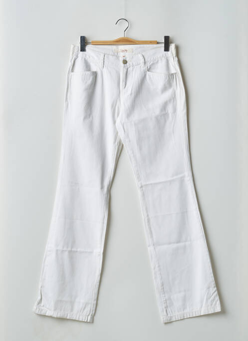 Blugi cu croială dreaptă alb SCHOOL RAG femeie