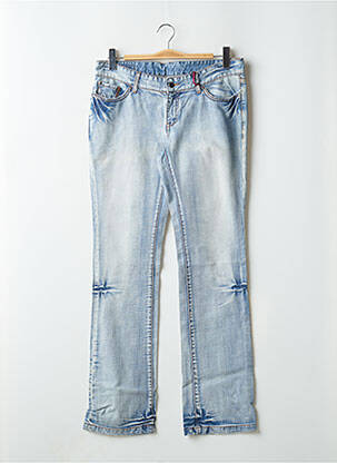 Blugi cu croială dreaptă albastru TEDDY SMITH femeie