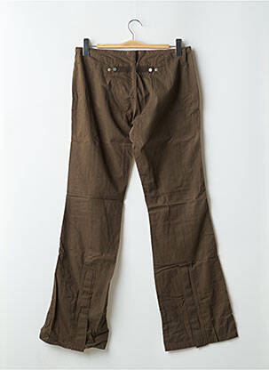 Pantalon evazat talie cu cleme verde TEDDY SMITH femeie