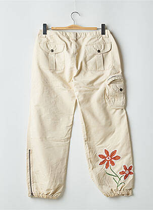 Pantalon cargo buzunare mărime normală bej TEDDY SMITH femeie