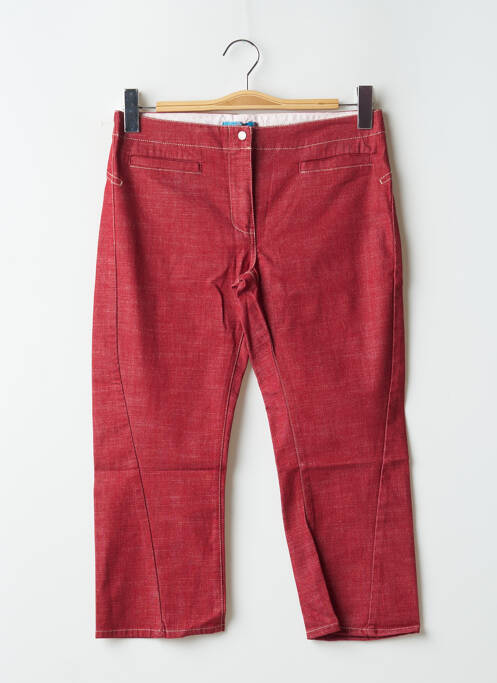 Pantalon trei sferturi roșu TEDDY SMITH femeie