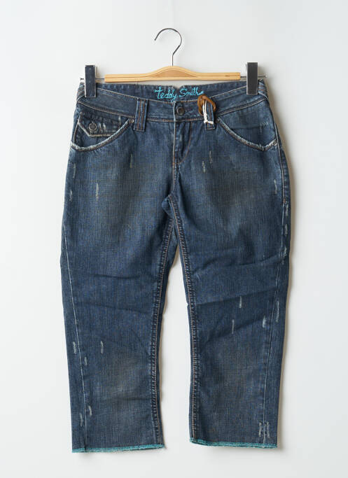 Pantalon trei sferturi albastru TEDDY SMITH femeie