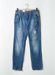 Blugi cu croială dreaptă efect uzat decolorat talie joasă albastru DE.CORP BY ESPRIT femme