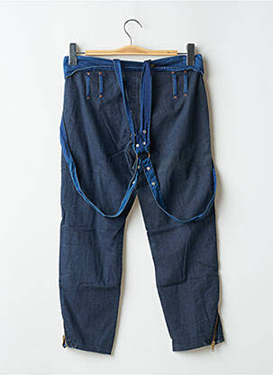 Pantalon trei sferturi talie joasă talie joasă albastru BE YOU K femeie
