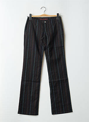 Pantalon chino țesătură poplin mărime normală negru FREEMAN T.PORTER femeie