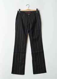 Pantalon chino țesătură poplin mărime normală negru FREEMAN T.PORTER femme