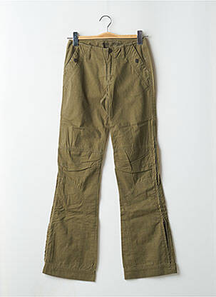 Pantalon drept țesătură poplin mărime normală verde FREEMAN T.PORTER femeie
