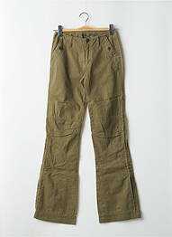Pantalon drept țesătură poplin mărime normală verde FREEMAN T.PORTER femeie
