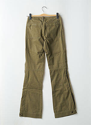 Pantalon drept țesătură poplin mărime normală verde FREEMAN T.PORTER femeie