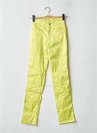 Pantalon slim talie înaltă talie înaltă verde CIMARRON femeie