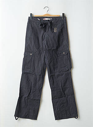 Pantalon cargo croială dreaptă talie joasă gri ONLY femeie