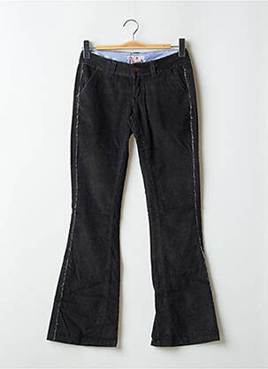 Pantalon evazat elasticitate talie joasă negru TRIPLE 5 SOUL femeie