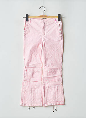 Pantalon trei sferturi buzunare roz TEDDY SMITH INDUSTRY fată