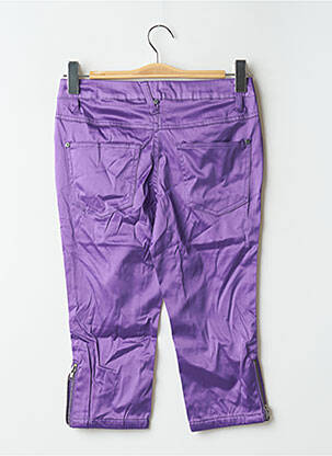 Pantalon trei sferturi talie joasă talie joasă violet ICHI femeie