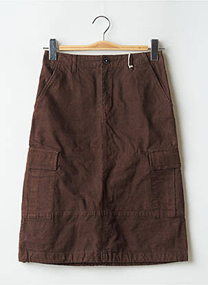 Fustă midi maro SCHOOL RAG femeie