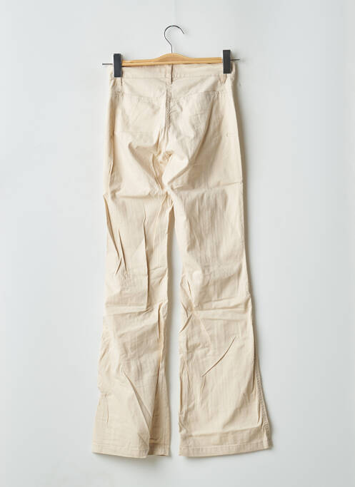 Pantalon evazat bej TEDDY SMITH INDUSTRY fată